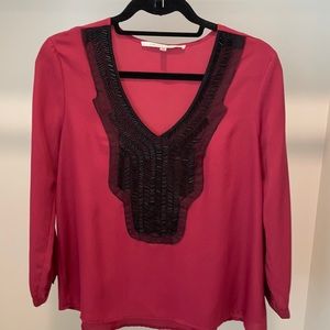 Collective Concepts Pink Beaded Top